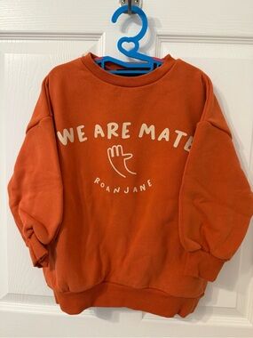 RoanJane Kids Orange Crewneck Sweatshirt